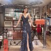 細肩美背亮片禮服：圖片 2